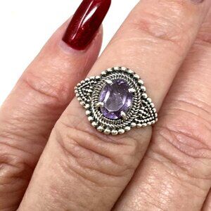 Amethyst Sterling Silver Ring